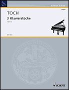Product Cover for Toch E Piano Pieces 3 Op32 (fk)  Schott  by Hal Leonard