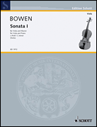 Cover for Sonate No1 C Minor Viola And Piano : Schott by Hal Leonard