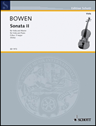 Cover for Bowen Y Sonate Nr2 F-dur (fk) : Schott by Hal Leonard