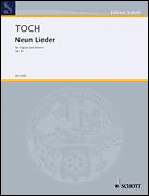 Product Cover for Toch E Lieder 9 Op41 (ep)  Schott  by Hal Leonard