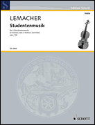 Cover for Lemacher H Studentenmusik Op106 (ep) : Schott by Hal Leonard