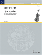 Cover for Kreisler F Syncopation (fk) : Schott by Hal Leonard