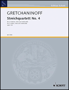 Product Cover for Gretchaninoff A Streichquartett Nr4 Op124 (fk)  Schott  by Hal Leonard