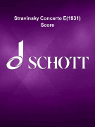 Stravinsky Concerto E(1931) Score