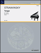 Cover for Stravinsky Tango Pft 4h : Schott by Hal Leonard