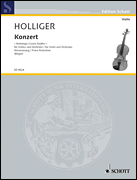 Cover for Konzert – Hommage à Louis Soutter : Schott by Hal Leonard