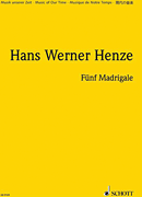 Product Cover for Henze Hw Madrigale5 (ep)  Schott  by Hal Leonard