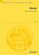 Product Cover for Henze Hw Konzertarien2 (ep)  Schott  by Hal Leonard