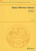 Cover for Henze Hw Moralitaeten (1967) (ep) : Schott by Hal Leonard