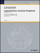 Product Cover for Lamentationes Jeremiae Prophetae for Men's Choir and Organ (TTBarBarBB) - Full Score Schott  by Hal Leonard