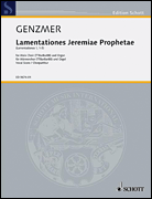 Product Cover for Lamentationes Jeremiae Prophetae for Men's Choir and Organ – Choral Score Schott  by Hal Leonard
