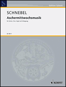 Product Cover for Schnebel Ash Wednesday Music  Schott  by Hal Leonard