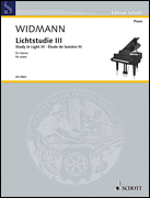 Cover for Widmann Lichtstudie 3 Pno : Schott by Hal Leonard