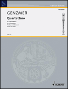 Genzmer Quartettino 4rec Score & Parts