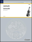 Product Cover for Henze Serenade(1986) Solo Vln  Schott  by Hal Leonard