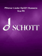 Pfitzner Lieder Op32/1 Hussens Vce Pft
