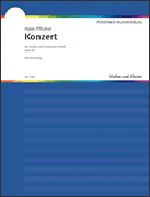 Product Cover for Pfitzner Konzert Bmin Op34 Vln & Pft  Schott  by Hal Leonard