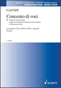 Product Cover for Laudes Creaturarum (Praises of the Creatures) Part II of Concento Di Voci Schott  by Hal Leonard