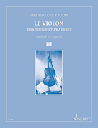 Product Cover for Violin Theory and Practice Volume 3French Edition Schott Softcover by Hal Leonard