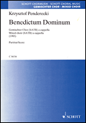 Benedictum Dominum SATB a cappella