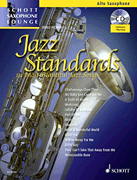 Product Cover for Jazz Standards 14 Most Beautiful Jazz Songs for Alto Saxophone BK/CD Woodwind Solo Softcover with CD by Hal Leonard