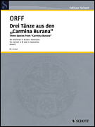 Three Dances from Carmina Burana for Clarinet and 4 Cellos (Score/ Parts)