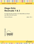 Recercada 1 & 2 for Treble Recorder and Piano - Schott Student Edition Level 3
