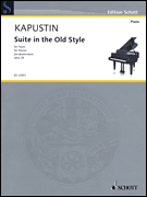 Suite in the Old Style, Op. 28 Piano