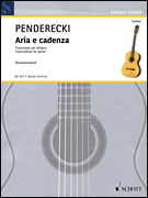 Aria E Cadenza Transcription for Guitar