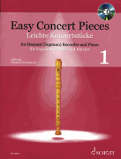 Easy Concert Pieces, Book 1 30 Pieces from 5 Centuries<br><br>Descant Recorder and Piano with CD