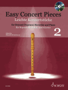 Easy Concert Pieces Book 2: 24 Pieces from 5 Centuries Descant Recorder and Piano with CD
