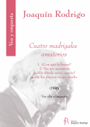 Cuatro Madrigales Amatorios High Voice and Orchestra High Voice and Orchestra – Score