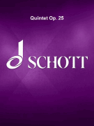 Quintet Op. 25 for Violin, Viola, Cello, Double Bass, and Piano<br><br>Score and Parts