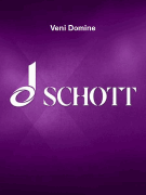 Veni Domine SATB and Organ –Based on Texts from the Bible<br><br>Performing Score