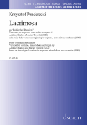 Lacrimosa from Polish Requiem fo Soprano, SATB, Organ<br><br>Performing Score