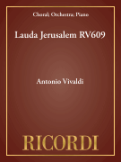 Lauda Jerusalem RV609 Vocal Score