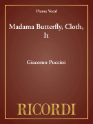 Madama Butterfly, Cloth, It Vocal Score