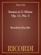 Sonata in G Minor Op. 11, No. 4 Viola and Piano