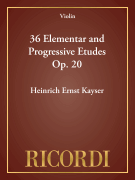 36 Elementar and Progressive Etudes Op. 20 Violin Method