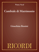 Cambiale di Matrimonio Vocal Score