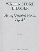 String Quartet No. 2, Op. 43 Set of Parts