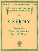 24 Studies for the Left Hand, Op. 718 Schirmer Library of Classics Volume 60<br><br>Piano Technique