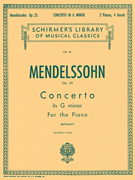 Concerto No. 1 in G Minor, Op. 25 Schirmer Library of Classics Volume 61<br><br>Piano Duet
