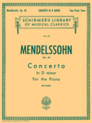 Concerto No. 2 in D Minor, Op. 40 Schirmer Library of Classics Volume 62<br><br>Piano Duet
