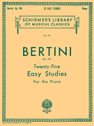 25 Easy Studies, Op. 100 Schirmer Library of Classics Volume 136<br><br>Piano Technique