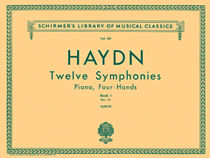 12 Symphonies, Book 1 Schirmer Library of Classics Volume 189<br><br>Piano Duet
