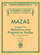 75 Melodious and Progressive Studies, Op. 36 – Book 1 Schirmer Library of Classics Volume 487<br><br>Violin Method