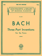 15 Three-Part Inventions Schirmer Library of Classics Volume 851<br><br>Piano Solo
