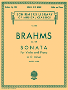 Sonata in D Minor, Op. 108 Schirmer Library of Classics Volume 1303<br><br>Violin and Piano