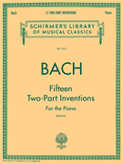 15 Two-Part Inventions Schirmer Library of Classics Volume 1512<br><br>Piano Solo, arr. Busoni